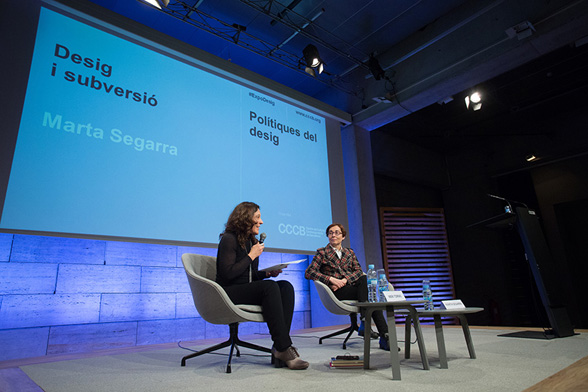 Marta Segarra i Merri Torras a la conferència Desig i subversió © CCCB, Miquel Taverna, 2017