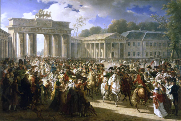 Quadre Entry of Napoleon I into Berlin, 27th October 1806. CC C. Meynie, 1810